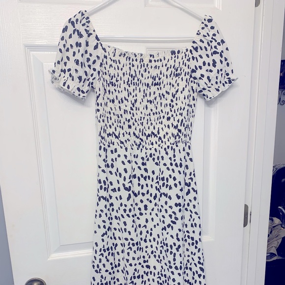 SHEIN Off Shoulder Dalmatian Dress - Picture 5 of 5